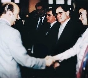 Reunión en Los Pinos con el Presidente Carlos Salinas de Gortari