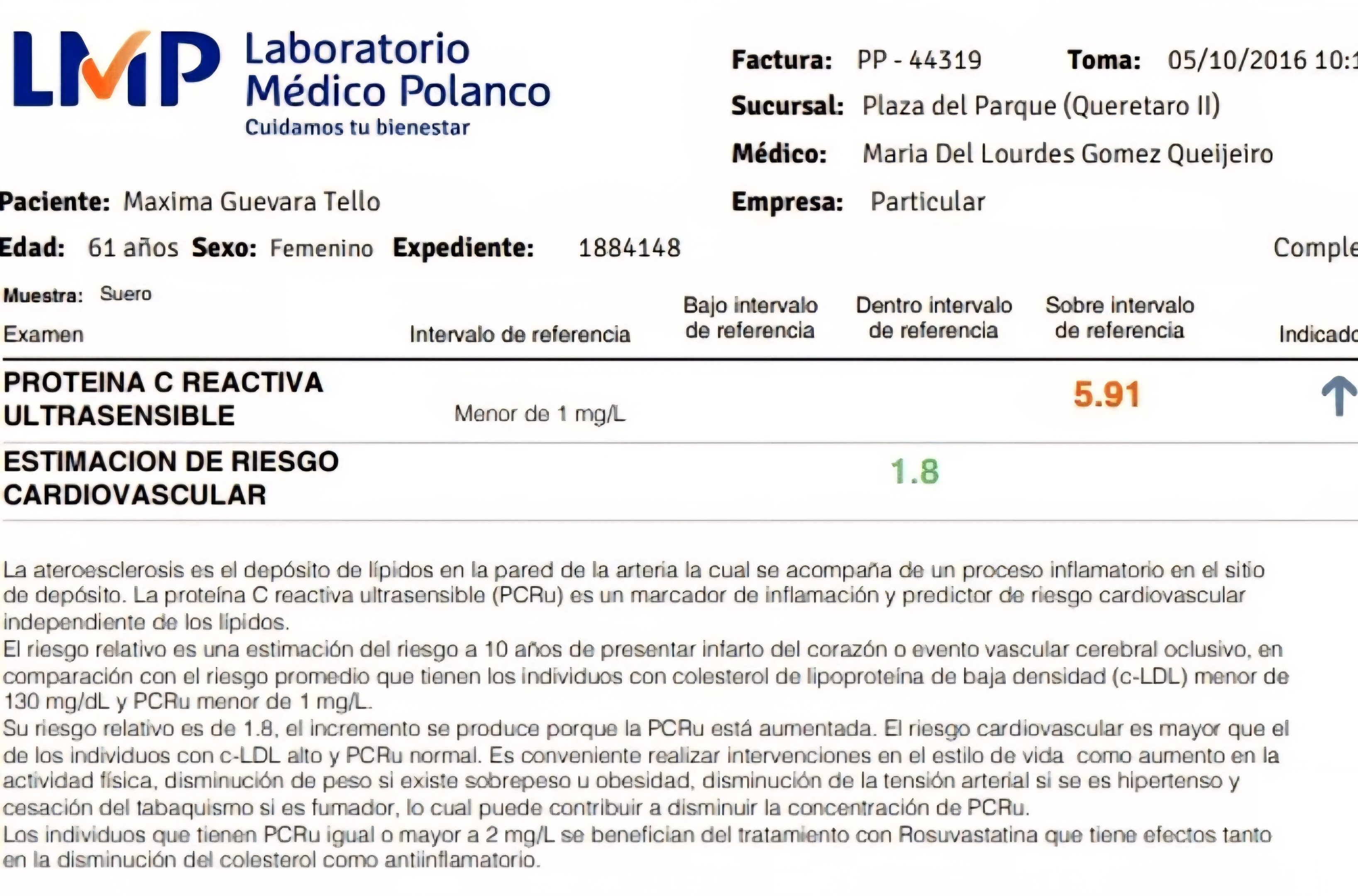 Segundo estudio - tras primera sesión